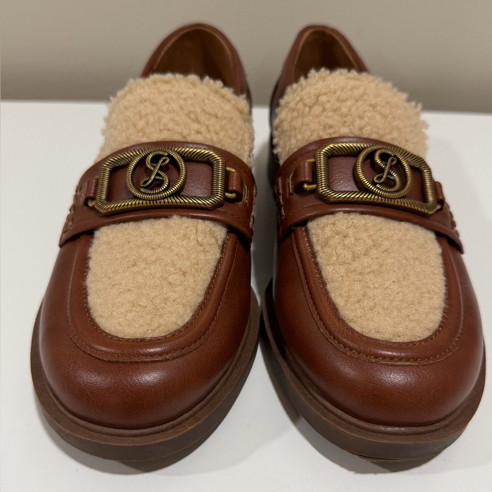 Sam And Libby Brooklyn Tailored Loafers With Metal Buckle Women's US 7.5 - Picture 6 of 12